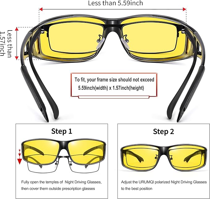 URUMQI NIGHT VISION DRIVING GLASSES FOR MEN & WOMEN