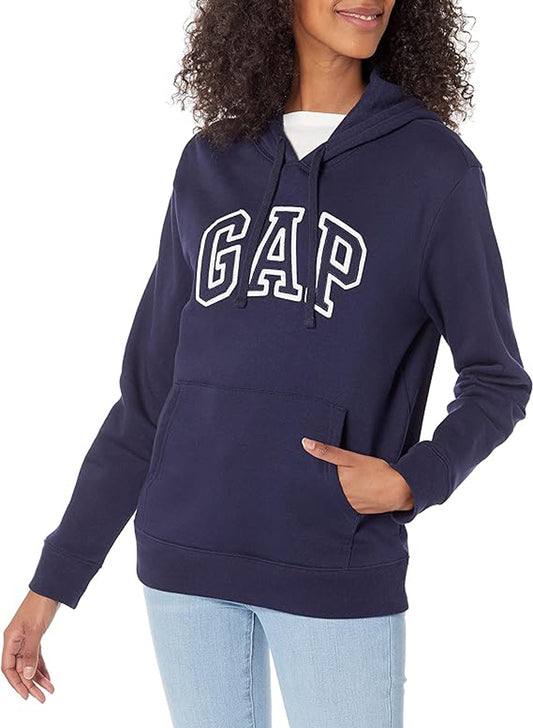 GAP WOMEN'S LOGO HOODIE PULL-ON SWEAT SHIRT