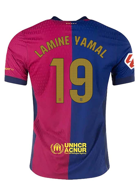 LAMINE YAMAL BARCELONA 24/25 AUTHENTIC HOME JERSEY BY NIKE (NEW SPONSOR LOGO)