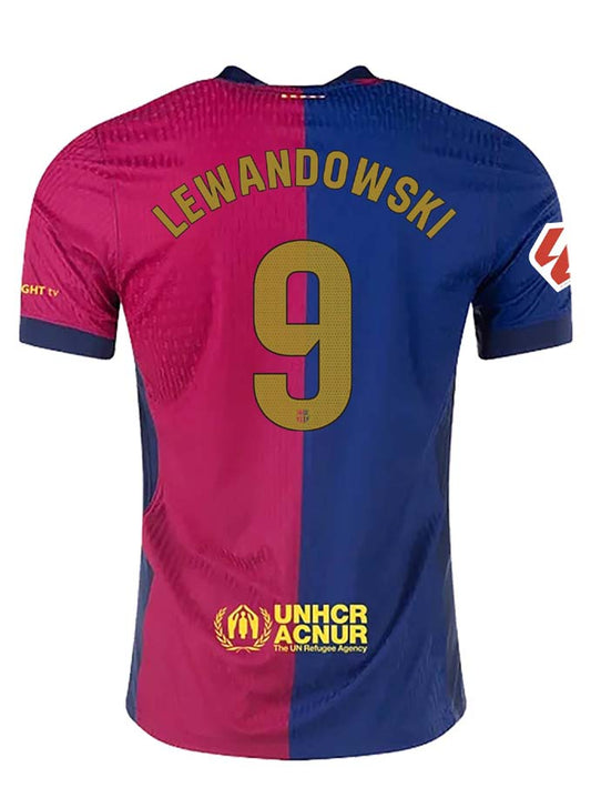 ROBERT LEWANDOWSKI BARCELONA 24/25 AUTHENTIC HOME JERSEY BY NIKE (NEW SPONSOR LOGO)