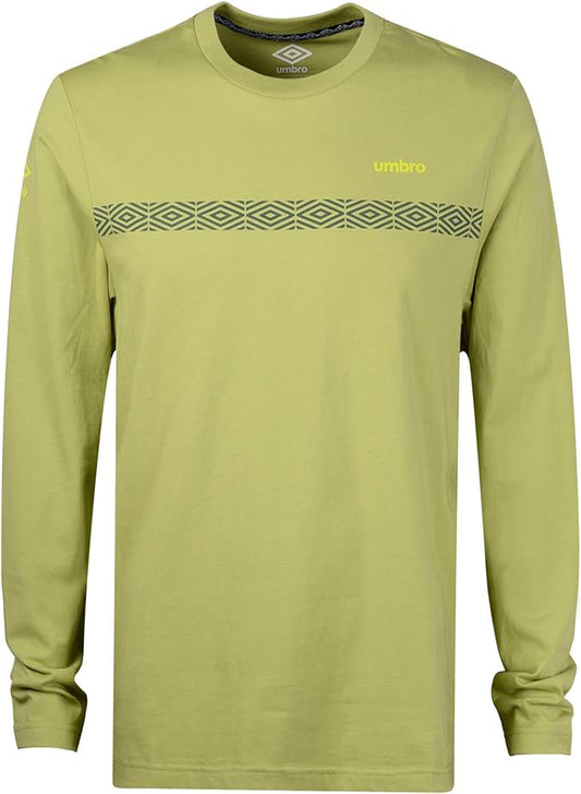 UMBRO MEN'S DIAMOND RUN LONG SLEEVE TEE SHIRT