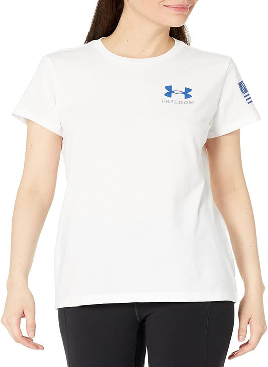 UNDER ARMOUR WOMEN'S NEW FREEDOM FLAG TEE SHIRT