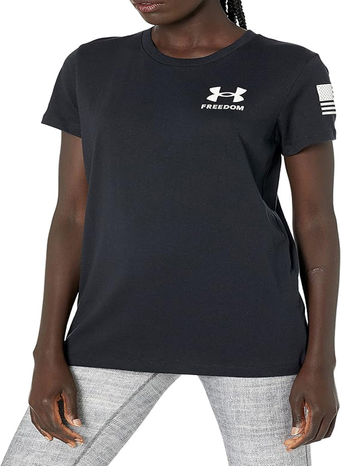 UNDER ARMOUR WOMEN'S NEW FREEDOM FLAG TEE SHIRT