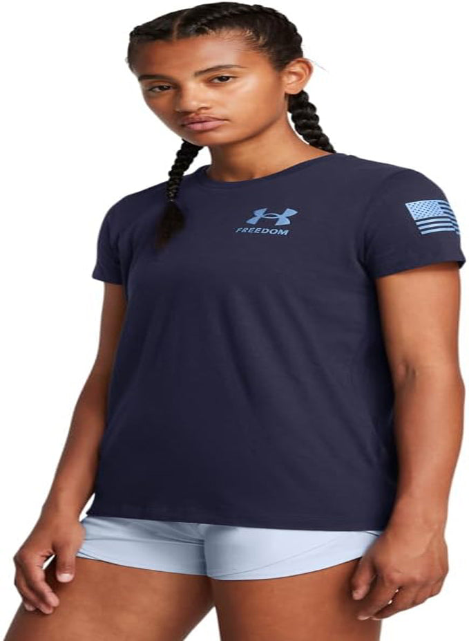 UNDER ARMOUR WOMEN'S NEW FREEDOM FLAG TEE SHIRT